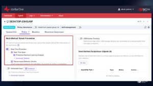 Figure 9. Multi-Method Threat Prevention settings